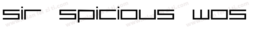 Sir Spicious W05 Regular字体转换